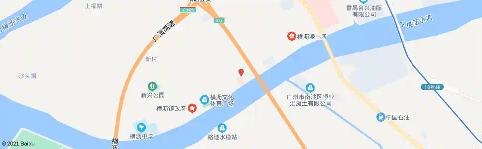 广州横沥医院_公交站地图_广州公交_妙搜公交查询2025