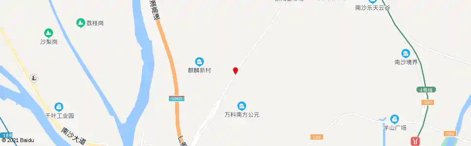 广州麒麟新城_公交站地图_广州公交_妙搜公交查询2025
