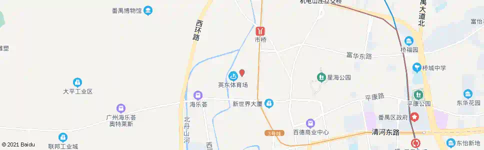 广州市桥中心小学_公交站地图_广州公交_妙搜公交查询2025