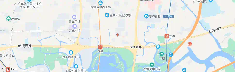 广州大塘总站(坚真花园)_公交站地图_广州公交_妙搜公交查询2025