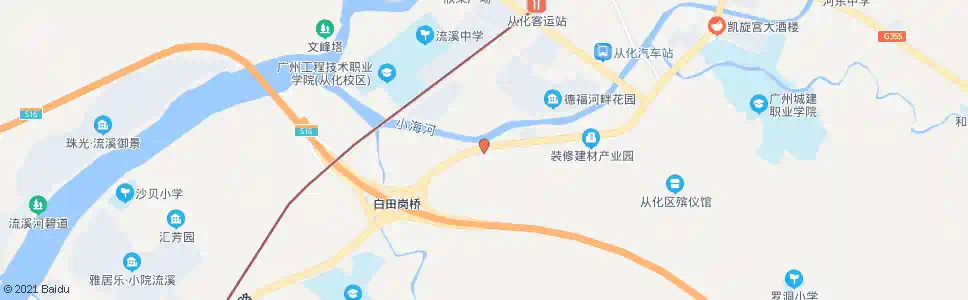 广州新明村_公交站地图_广州公交_妙搜公交查询2025