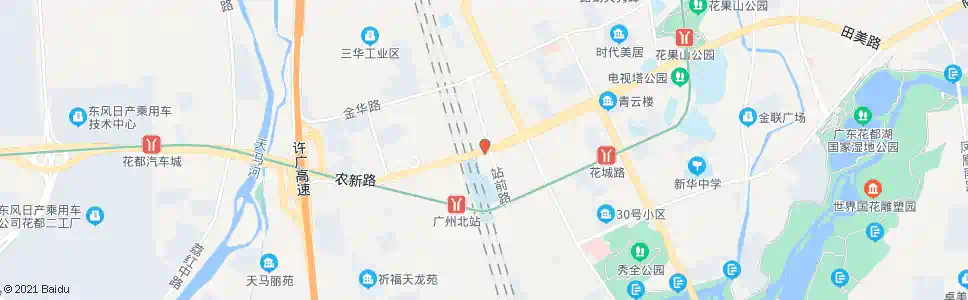 广州花都站前路公交站总站_公交站地图_广州公交_妙搜公交查询2025