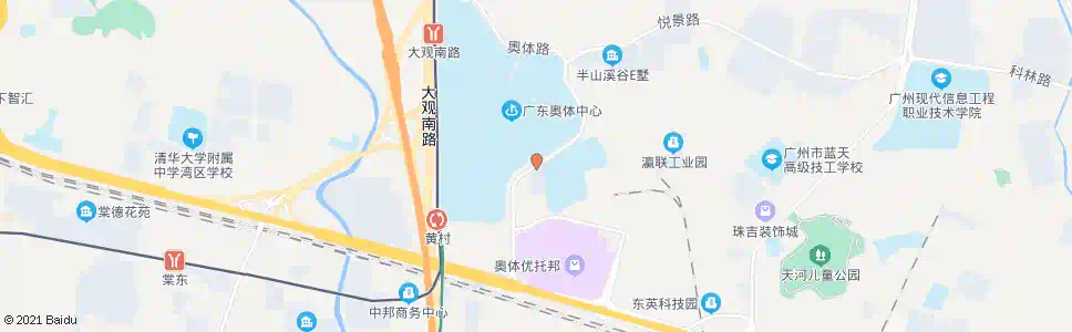 广州黄村训练基地总站_公交站地图_广州公交_妙搜公交查询2025