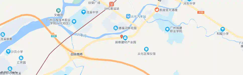 广州联发市场_公交站地图_广州公交_妙搜公交查询2025