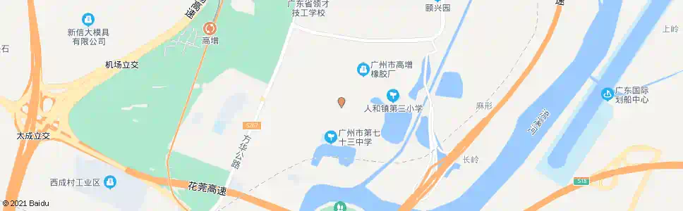 广州高增一村(人汉路)_公交站地图_广州公交_妙搜公交查询2025