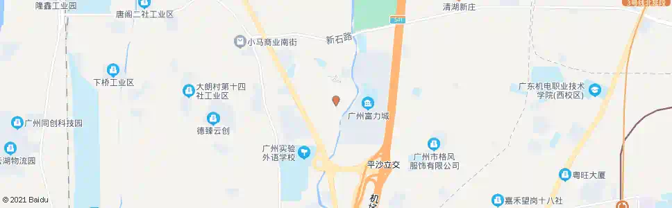 广州平沙南街_公交站地图_广州公交_妙搜公交查询2025