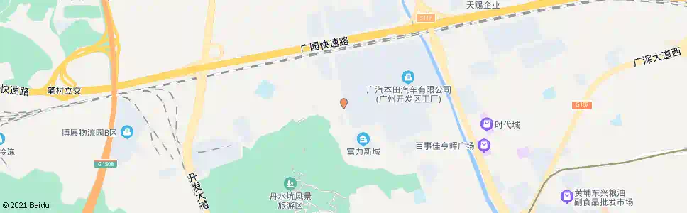广州笔岗村_公交站地图_广州公交_妙搜公交查询2025