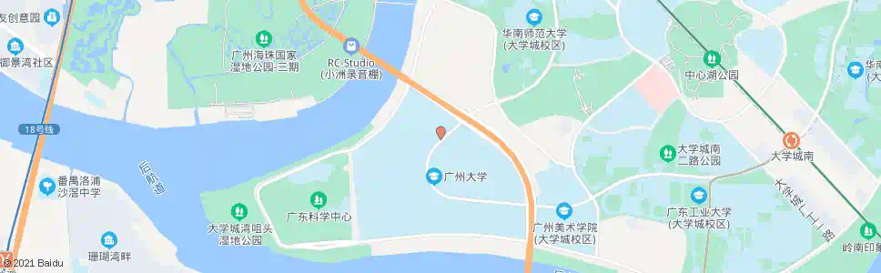 广州大学城广大总站_公交站地图_广州公交_妙搜公交查询2025