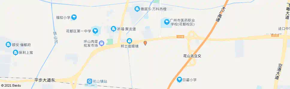广州坪东村(祈福物流中心)_公交站地图_广州公交_妙搜公交查询2025