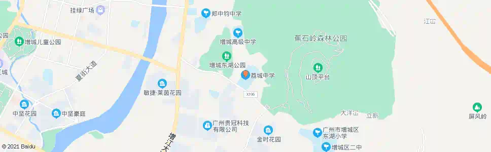 广州荔城中学_公交站地图_广州公交_妙搜公交查询2025