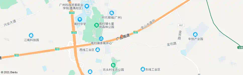 广州坑头东线_公交站地图_广州公交_妙搜公交查询2025