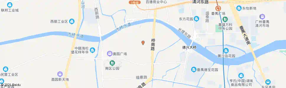 广州华景新城(南华路)_公交站地图_广州公交_妙搜公交查询2025