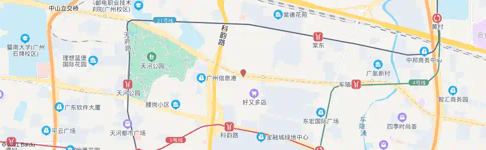 广州棠下村_公交站地图_广州公交_妙搜公交查询2025