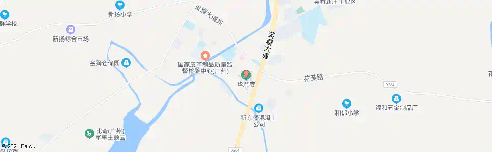 广州旗岭华严寺总站_公交站地图_广州公交_妙搜公交查询2025