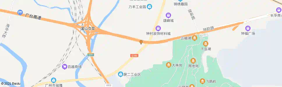 广州屏一村口_公交站地图_广州公交_妙搜公交查询2025
