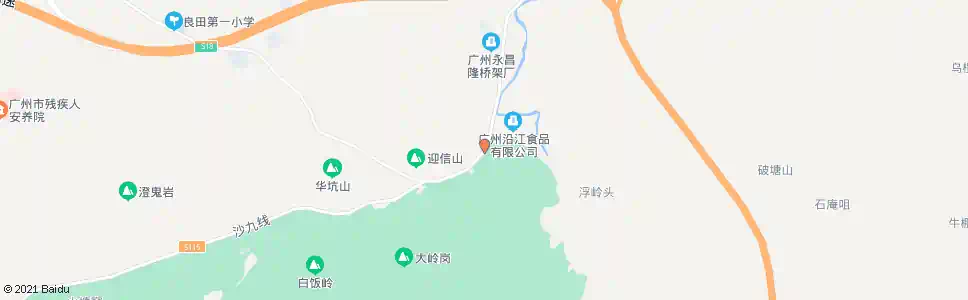 广州沙田村_公交站地图_广州公交_妙搜公交查询2025