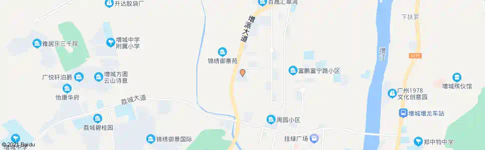 广州新天美地花园_公交站地图_广州公交_妙搜公交查询2025