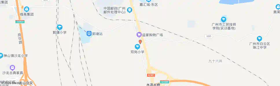 广州双岗市场_公交站地图_广州公交_妙搜公交查询2025