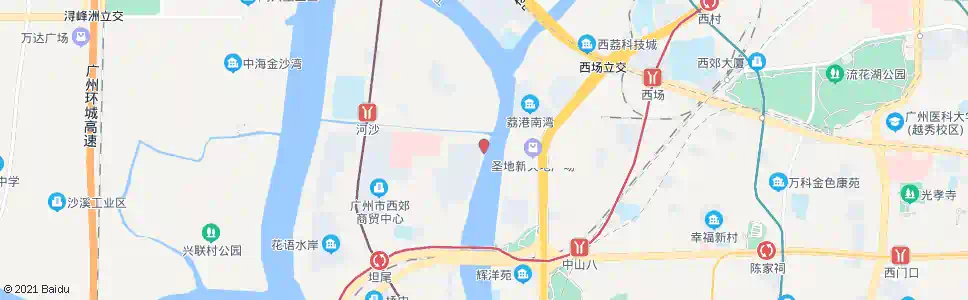 广州珠岛花园公交站场_公交站地图_广州公交_妙搜公交查询2025