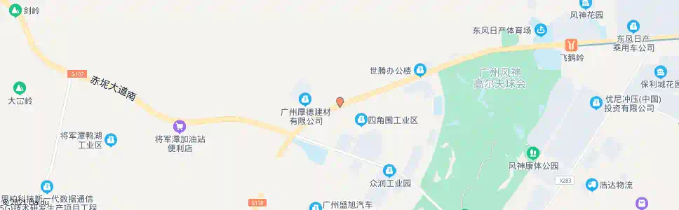 广州四角围村_公交站地图_广州公交_妙搜公交查询2025