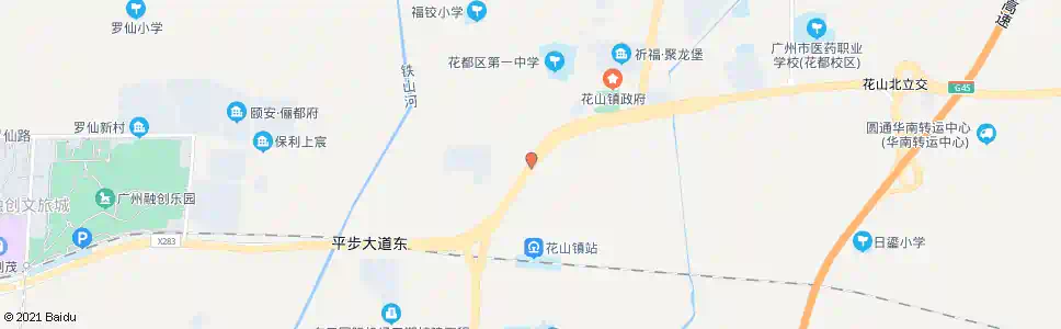 广州坪山村_公交站地图_广州公交_妙搜公交查询2025