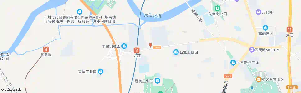广州广州机床厂_公交站地图_广州公交_妙搜公交查询2025