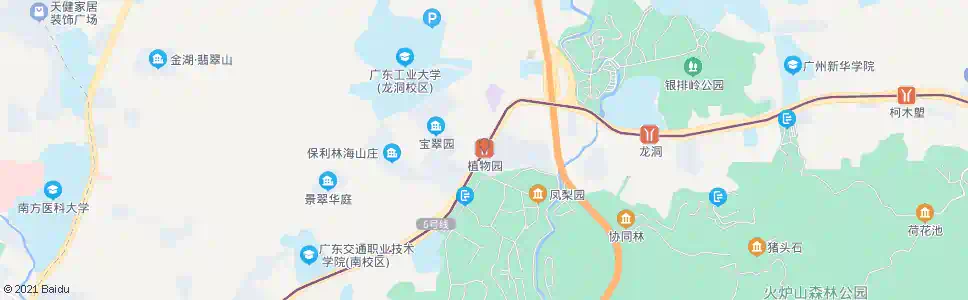 广州植物园_公交站地图_广州公交_妙搜公交查询2025