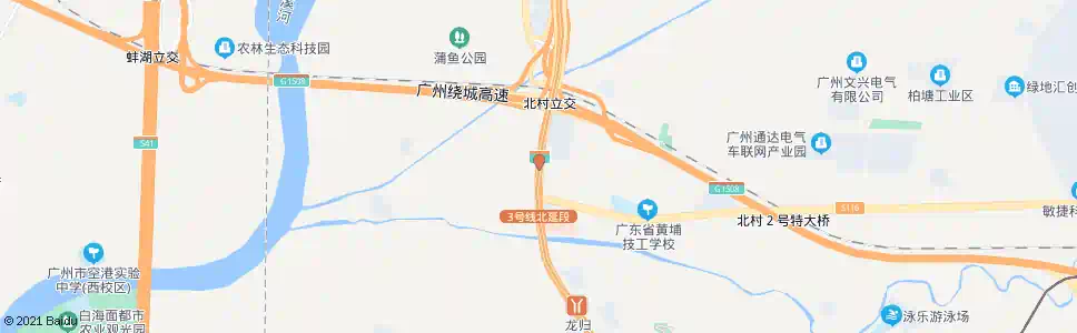 广州北村_公交站地图_广州公交_妙搜公交查询2025