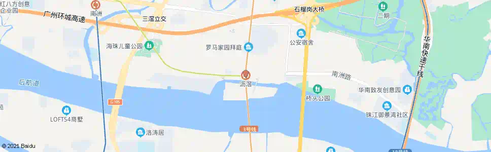 广州沥滘大街_公交站地图_广州公交_妙搜公交查询2025