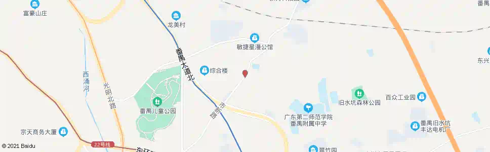 广州蔡边村总站_公交站地图_广州公交_妙搜公交查询2025