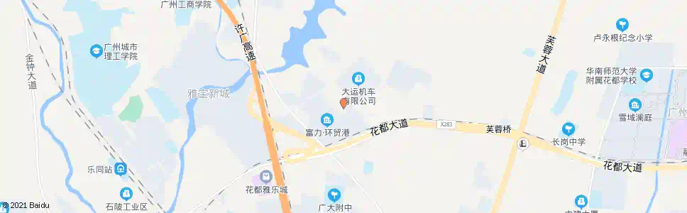 广州美国工业园(平步大道)_公交站地图_广州公交_妙搜公交查询2025