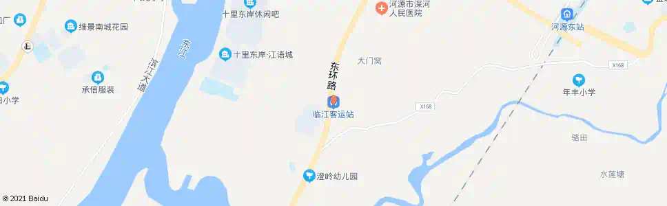 河源临江客运站_公交站地图_河源公交_妙搜公交查询2025