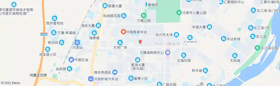河源阳光水榭_公交站地图_河源公交_妙搜公交查询2025