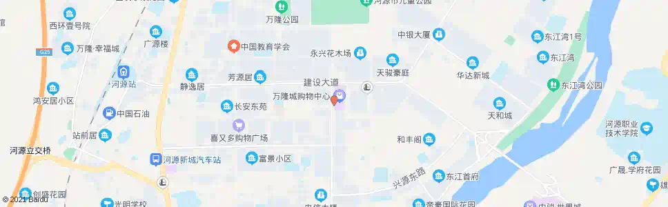 河源御福花园_公交站地图_河源公交_妙搜公交查询2025