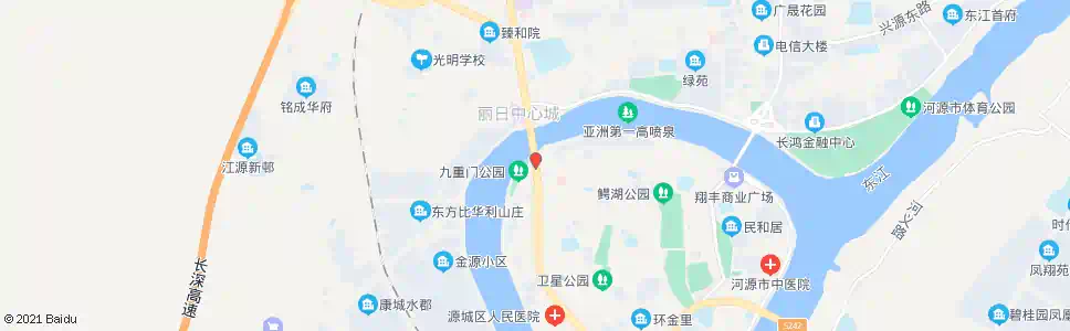 河源河源大桥南_公交站地图_河源公交_妙搜公交查询2025
