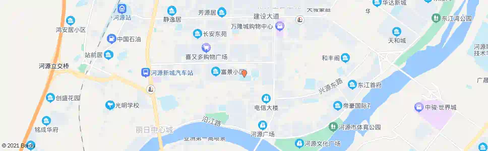 河源镇一中_公交站地图_河源公交_妙搜公交查询2025