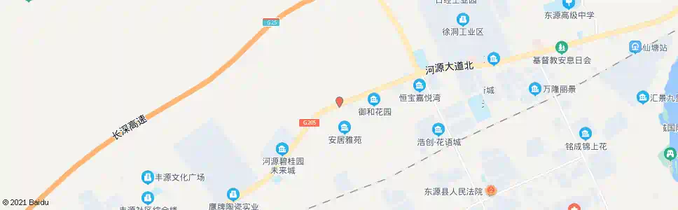 河源华兴厂路口_公交站地图_河源公交_妙搜公交查询2025