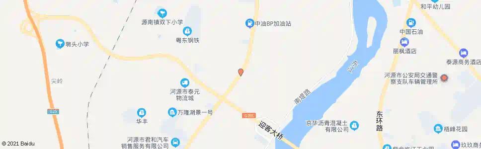 河源桂山路口_公交站地图_河源公交_妙搜公交查询2025
