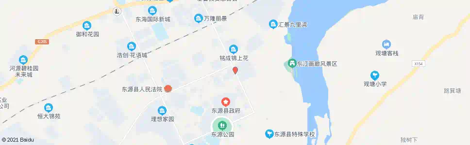 河源滨江花园_公交站地图_河源公交_妙搜公交查询2025