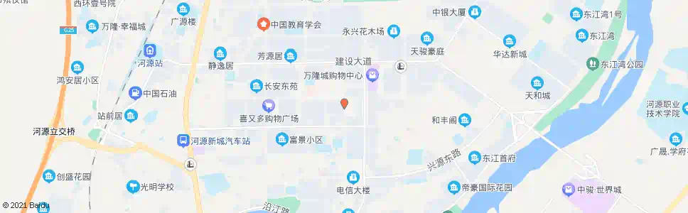 河源老干中心_公交站地图_河源公交_妙搜公交查询2025