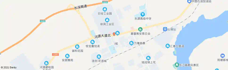 河源徐洞工业区_公交站地图_河源公交_妙搜公交查询2025