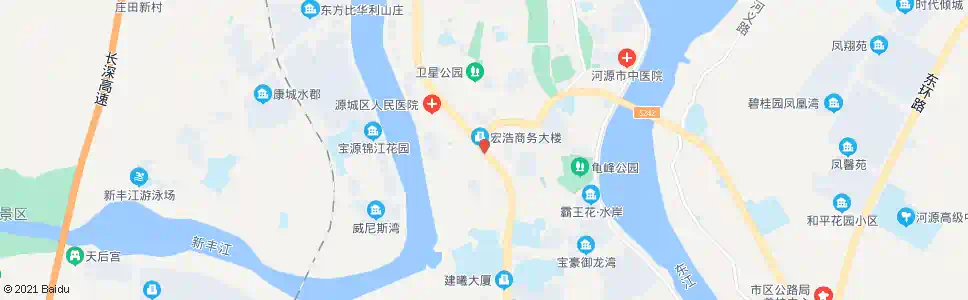 河源南门油站_公交站地图_河源公交_妙搜公交查询2025