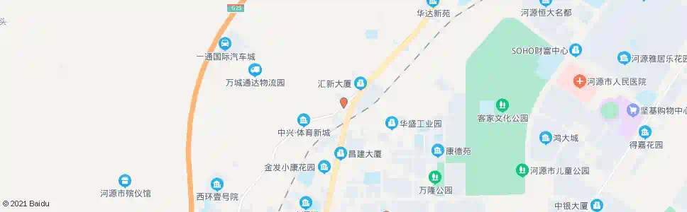 河源炬胜燃气路口_公交站地图_河源公交_妙搜公交查询2025