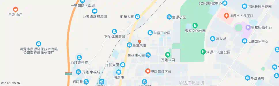 河源养护中心_公交站地图_河源公交_妙搜公交查询2025