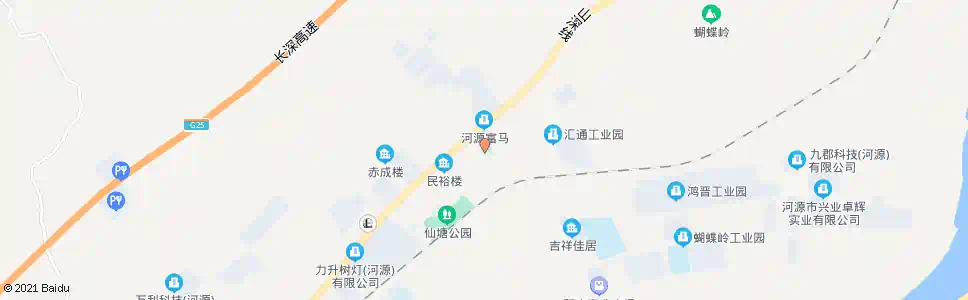 河源蝴蝶岭路口_公交站地图_河源公交_妙搜公交查询2025