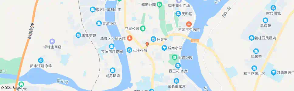 河源源城自来水公司_公交站地图_河源公交_妙搜公交查询2025