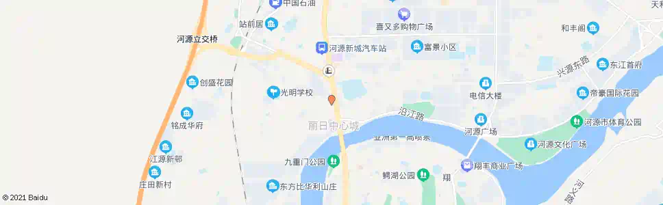 河源供电配电站_公交站地图_河源公交_妙搜公交查询2025