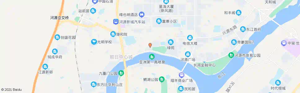 河源茶山公园_公交站地图_河源公交_妙搜公交查询2025
