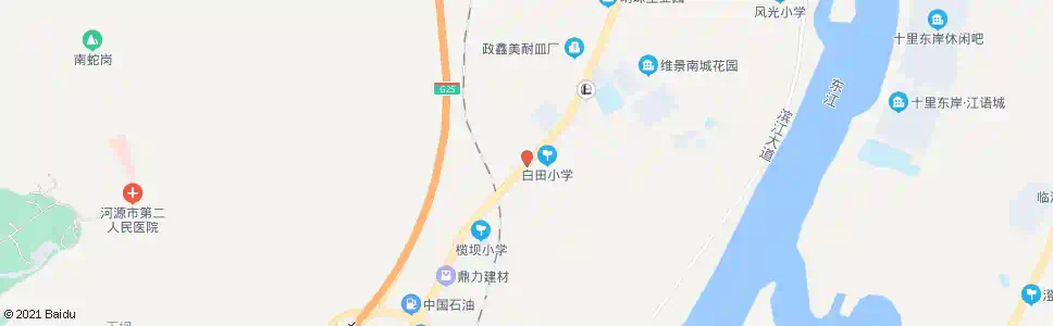河源源南医院_公交站地图_河源公交_妙搜公交查询2025