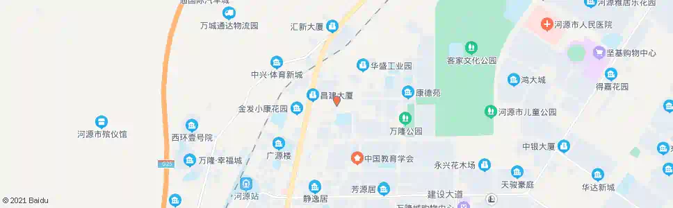 河源市残疾人康复中心_公交站地图_河源公交_妙搜公交查询2025